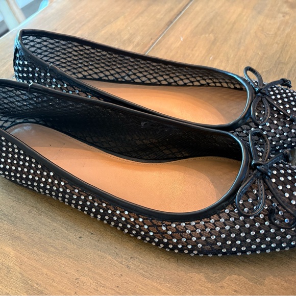 DV by Dolce Vita Black Mesh Studded Flats - Picture 2 of 4